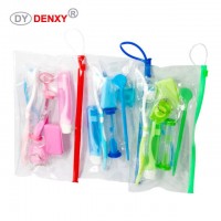 Denxy Dental 8pcs Oral Hygiene Care Kit Travel Dental Orthodontic Brush Ortho Cleaning Kit